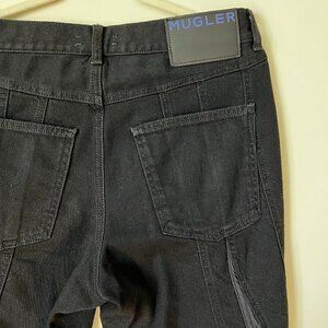 Mugler x H&M Swirl Denim-Nylon Jeans - Size 32R